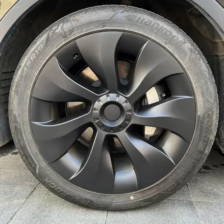 KAVANIC 4PCS 19 Inch Cyclone Style Matte Black for Tesla Model Y