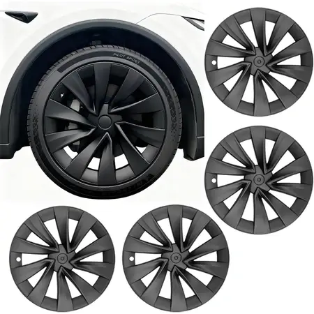 KAVANIC 4Pcs 20 Inch Hubcaps Fits for Tesla Model Y Juniper