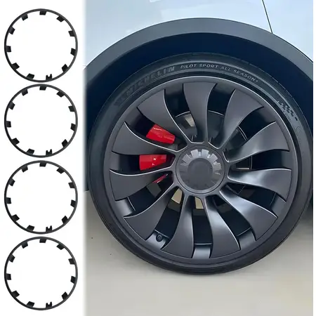 KAVANIC 4PCS 21 inch Matte Black ABS Rim Protection Covers