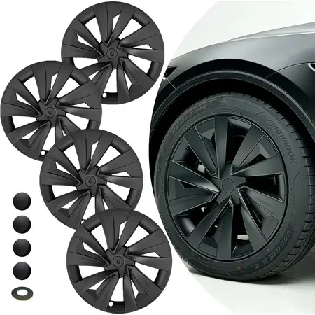 KAVANIC 4Pcs Hubcaps Sport Style Aerodynamic Design Rim Cover